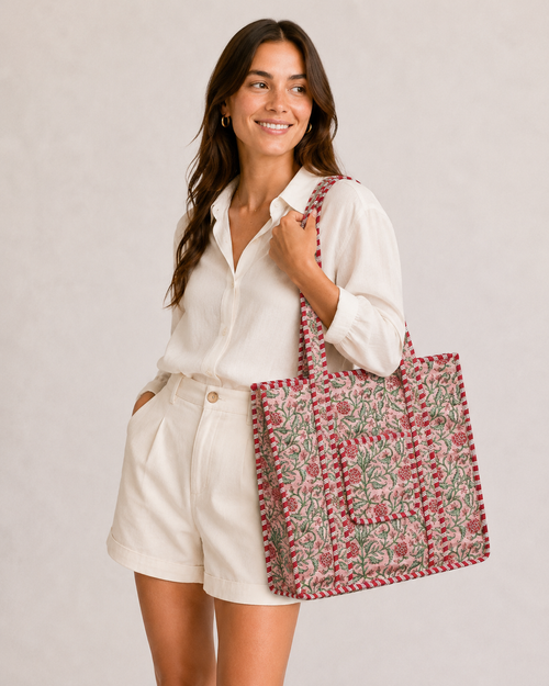 Kora Cotton Quilted Bag